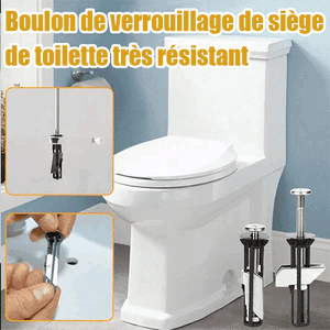 Kit de boulons de fixation pour siège de toilette robuste