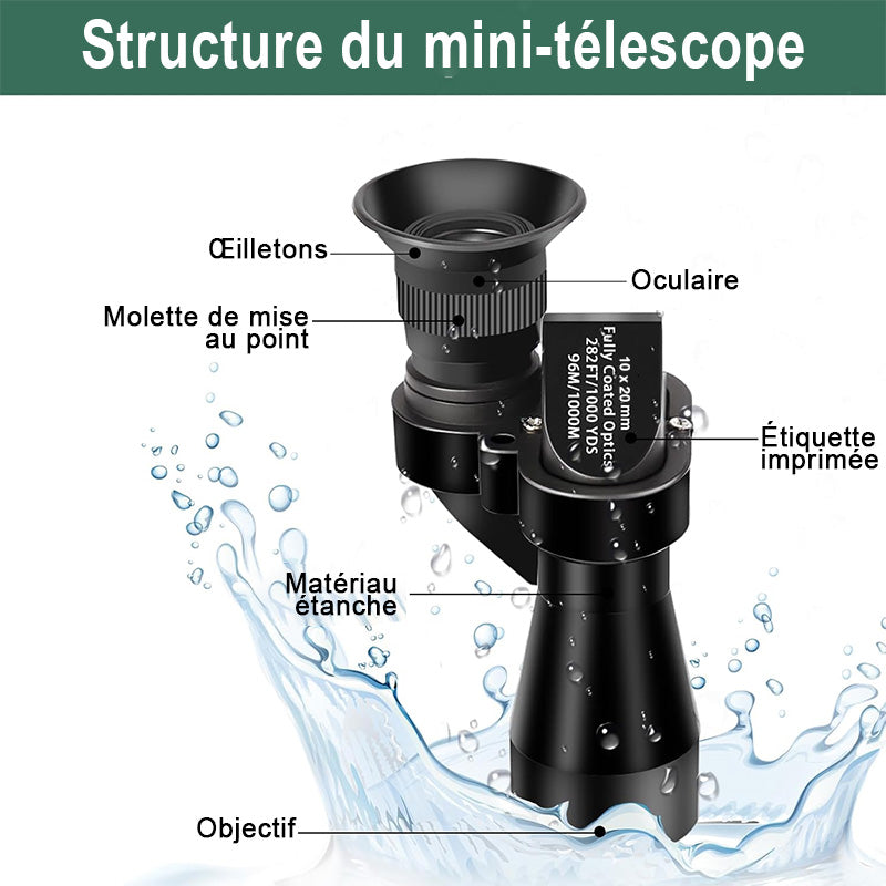 Télescope De Poche En Laiton 38 Cm - Reproduction Antique Marine 15 Pouces - 3 Tiroirs Cuir Noir