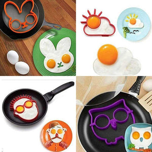 Moule d'oeuf au plat de crâne, moule d'oeuf au plat de silicone