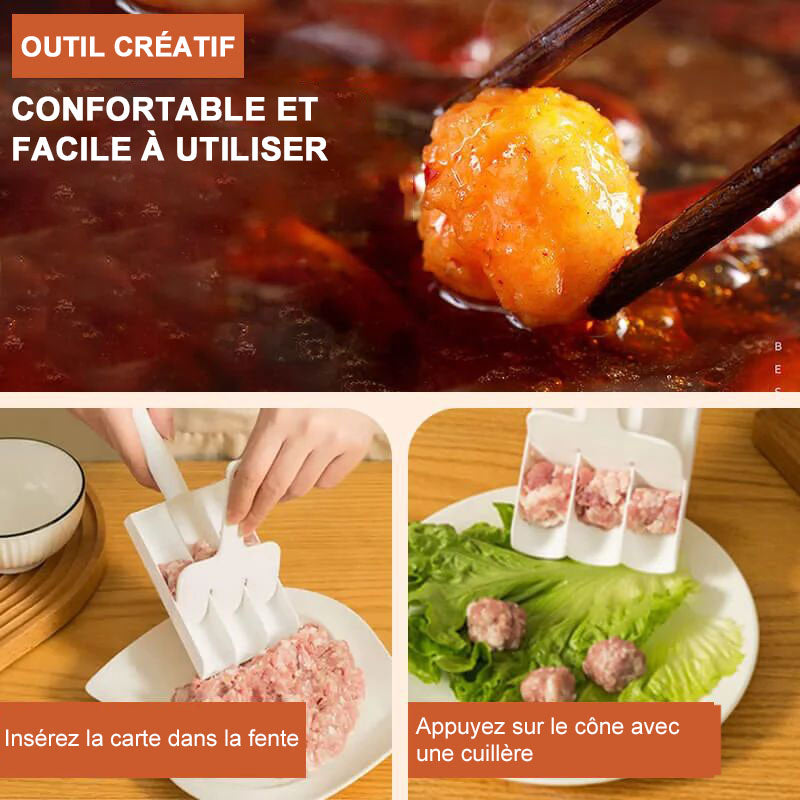 Fabrique Boulettes Cuisine De Viande - Rapide Et Pratique Pour Cuisiner Moule à Boulettes