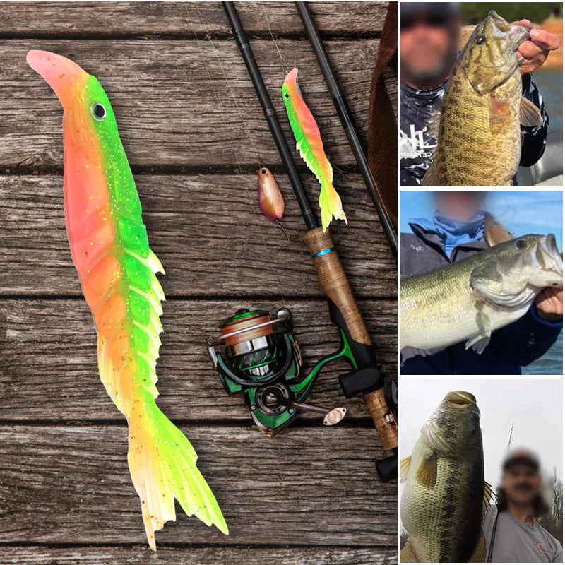 Leurre Souple Paddle Tail Multisegments – Kit De Pêche Pour Brochet Et Perche, Réaliste Et Efficace