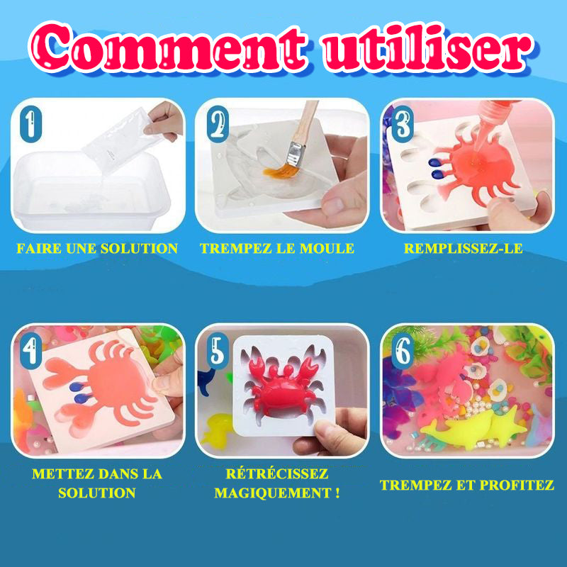 Générique Jouet De Poisson Robot De Natation, Poisson Robot Fish De Créature Brillante, avec Lumière LED, Jouet De Poisson Amusant for Le Bain Ou La