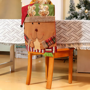 💥Jolie housse de chaise sur le thème de Noël🎄