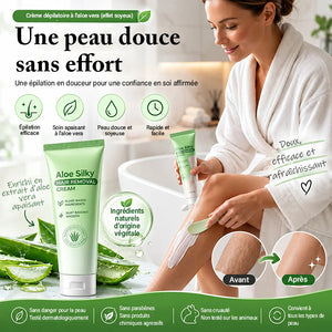 Crème Dépilatoire Douce Et Indolore À L'aloe Vera