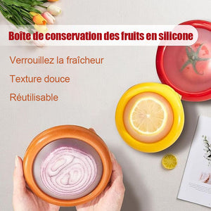 Coffret transparent de conservation de films pour légumes et fruits lot de 4