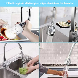 Extension de robinet rotatif haute pression pour cuisine