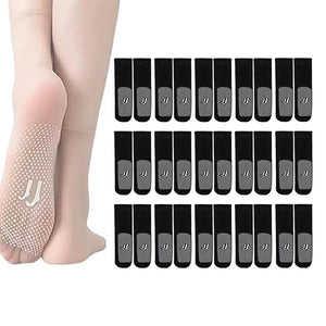 Chaussettes antidérapantes en soie cristalline invisibles pour femmes