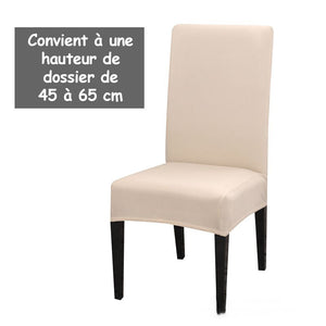 Housse de chaise élastique de couleur unie