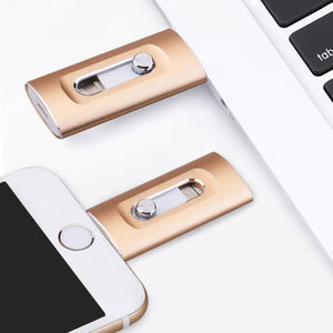 Clé USB 3 en 1 grande capacité pour téléphone portable et ordinateur