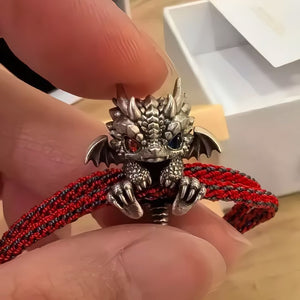 🐲🎁Bracelet dragon en argent mignon