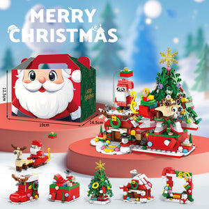 Jouets de construction éducatifs pour enfants de style Noël