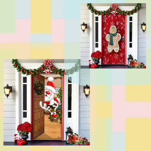 Couverture de porte de décoration de Noël