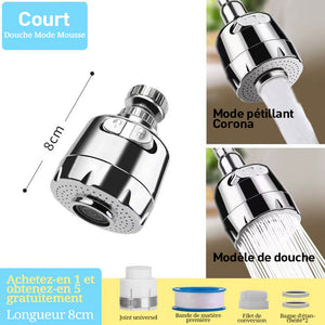 Extension de robinet rotatif haute pression pour cuisine