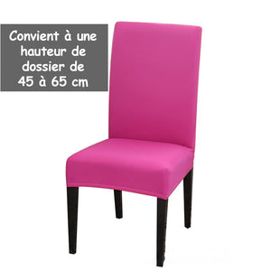 Housse de chaise élastique de couleur unie