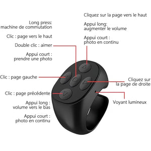 🎅 Télécommande Bluetooth sans fil Ring