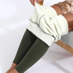 Legging d'hiver en tissu thermique