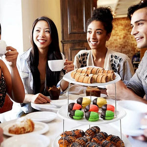 Présentoir à pâtisserie à trois niveaux