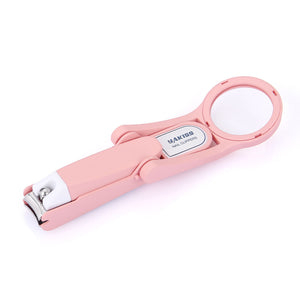 Coupe-ongles anti-éclaboussures avec loupe