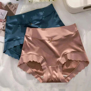 Culotte taille haute en satin de qualité supérieure