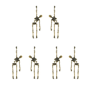 🔥Boucles d'oreilles squelette en or