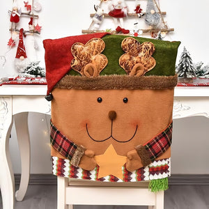 💥Jolie housse de chaise sur le thème de Noël🎄