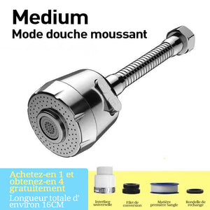 Extension de robinet rotatif haute pression pour cuisine