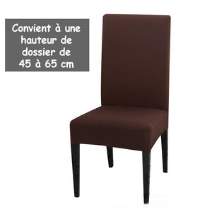 Housse de chaise élastique de couleur unie