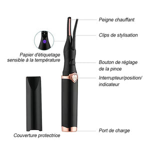 Recourbe-cils électrique, charmant instantanément✨éblouissant en un clin d'œil ! 👁️