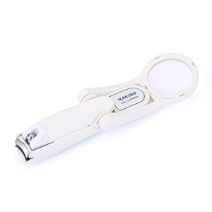 Coupe-ongles anti-éclaboussures avec loupe