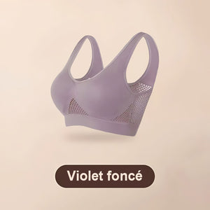 Soutien-gorge de sport en mesh pour éviter l'affaissement des seins