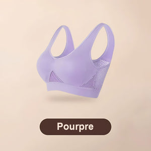 Soutien-gorge de sport en mesh pour éviter l'affaissement des seins