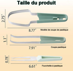 Couteau à trancher la pastèque 3 en 1