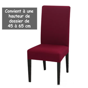 Housse de chaise élastique de couleur unie