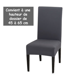 Housse de chaise élastique de couleur unie