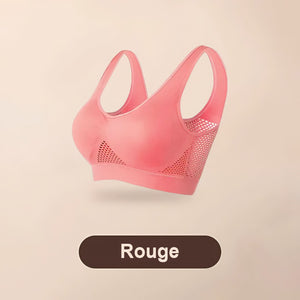 Soutien-gorge de sport en mesh pour éviter l'affaissement des seins