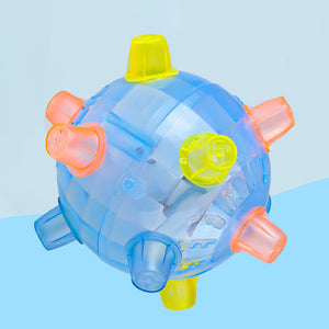 Jouet pour animaux de compagnie boule sautante lumineuse