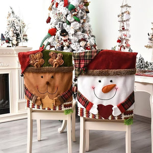 💥Jolie housse de chaise sur le thème de Noël🎄