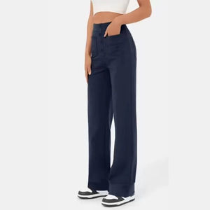 Pantalon haute stretch multipoches