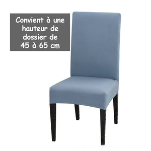 Housse de chaise élastique de couleur unie