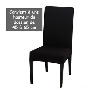 Housse de chaise élastique de couleur unie