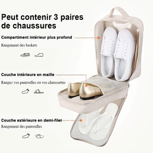 Sac de voyage à chaussures à double couche