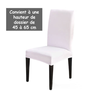 Housse de chaise élastique de couleur unie