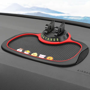 Tapis antidérapant de support de téléphone portable de voiture multifonctionnel