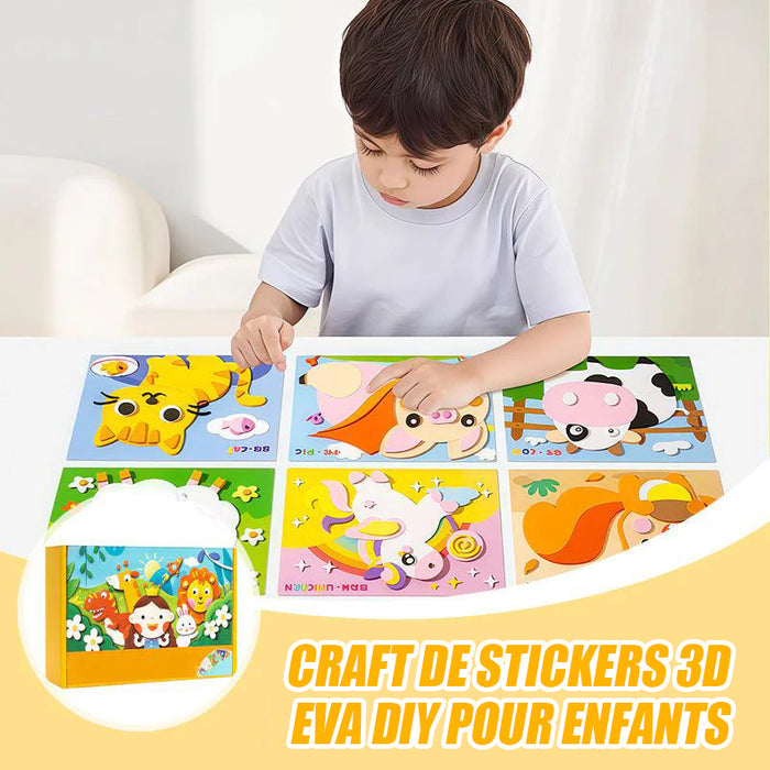 Bricolage d'autocollants EVA 3D pour enfants