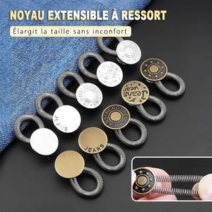 🏆Bouton d'extension de taille en métal à ressort pour jeans🔩👖