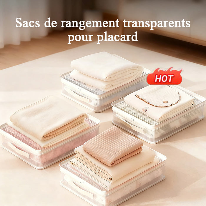 Sacs de rangement transparents pour placard