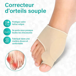 Correcteur d'orteil protecteur — Confort doux * 1 paire (gauche + droite)