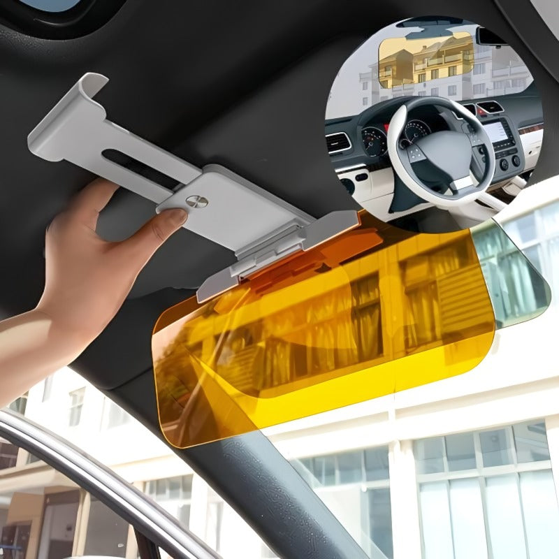 Visière Anti-Éblouissement Pour Voiture - 2 En 1 Jour Et Nuit, Anti-UV, Universelle PVC 32x16 Cm - 3