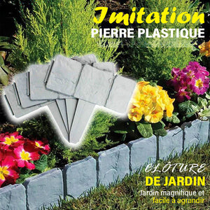 Clôture de jardin en pierre simulée, durable et de haute qualité