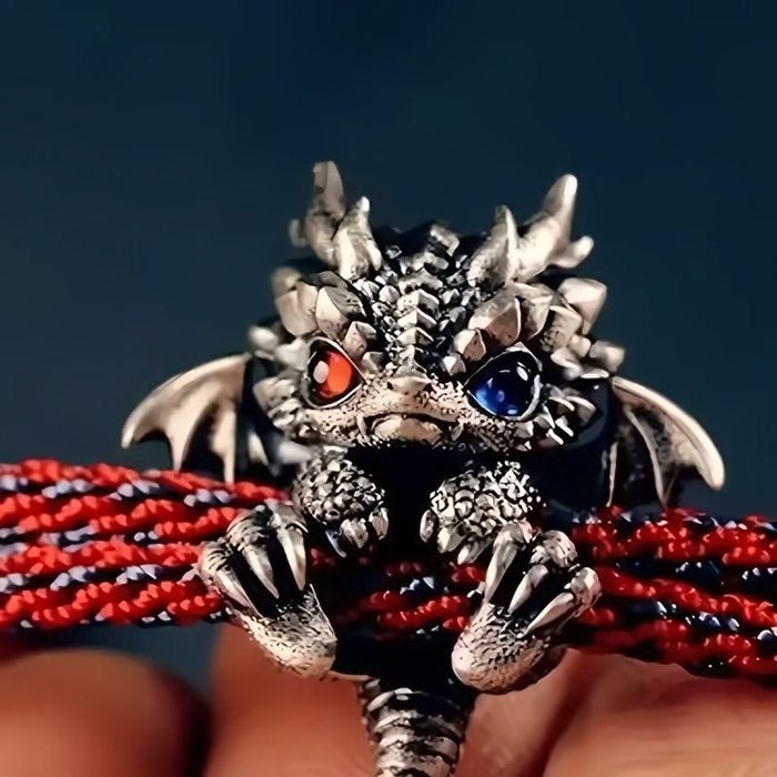 🐲🎁Bracelet dragon en argent mignon